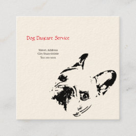 Dog Daycare Service Vierkante Visitekaartje