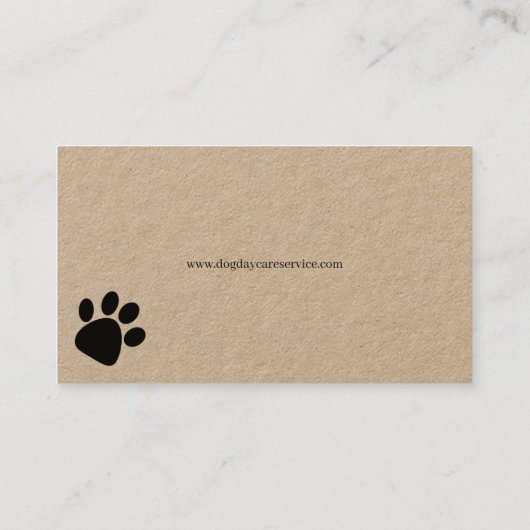 Dog Daycare Service Visitekaartje (Achterkant)