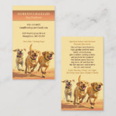 Dog Daycare Walking Pet Sitting Visitekaartje (Voorkant / Achterkant)