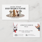 Dog Daycare Waterverf Visitekaartje (Voorkant / Achterkant)