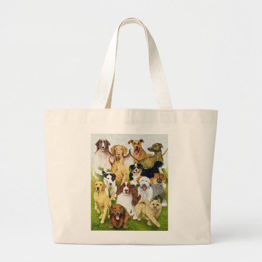 Dog Days Grote Tote Bag (Voorkant)
