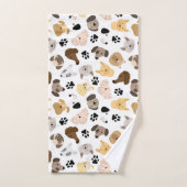 Dog Days - Hondenrassen en Dog Paws Pattern Kitche Handdoek (Handdoek)