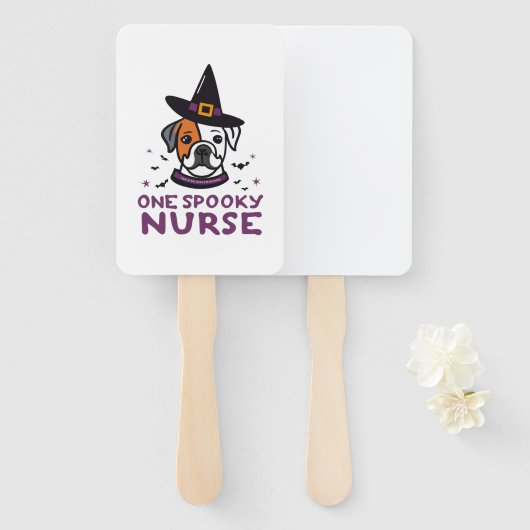 Dog Days Meet Spooky Nights One Spooky Nurse Dog Handwaaier (Voorkant en achterkant)