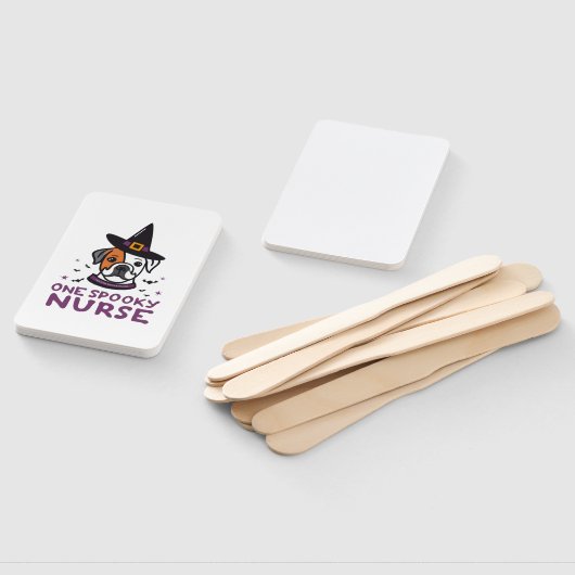 Dog Days Meet Spooky Nights One Spooky Nurse Dog Handwaaier (Niet-gemonteerd)