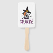 Dog Days Meet Spooky Nights One Spooky Nurse Dog Handwaaier (Voorkant)