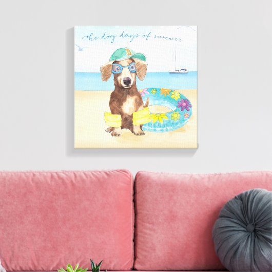 Dog Days of Summer Canvas Afdruk (Insitu (Woonkamer))