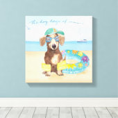 Dog Days of Summer Canvas Afdruk (Insitu (Houten vloer))