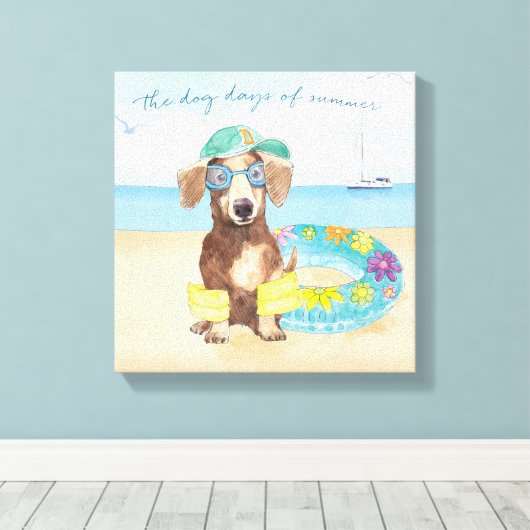 Dog Days of Summer Canvas Afdruk (Insitu (Houten vloer))