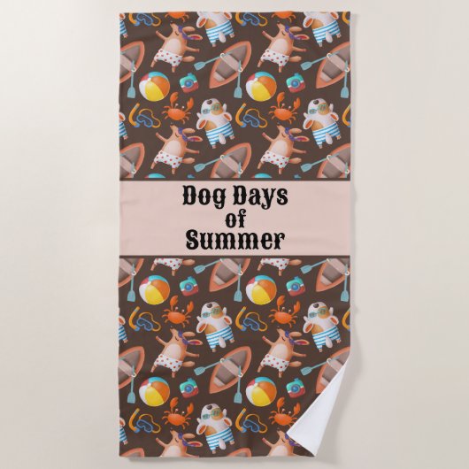 Dog Days of Summer Strandlaken (Voorkant)