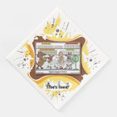Dog Daze | Absurd Visual Humor Dinner Napkin Servet (Hoek)