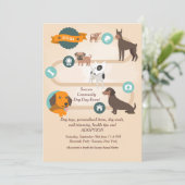 Dog Daze Adoption Uitnodiging (Staand voorkant)