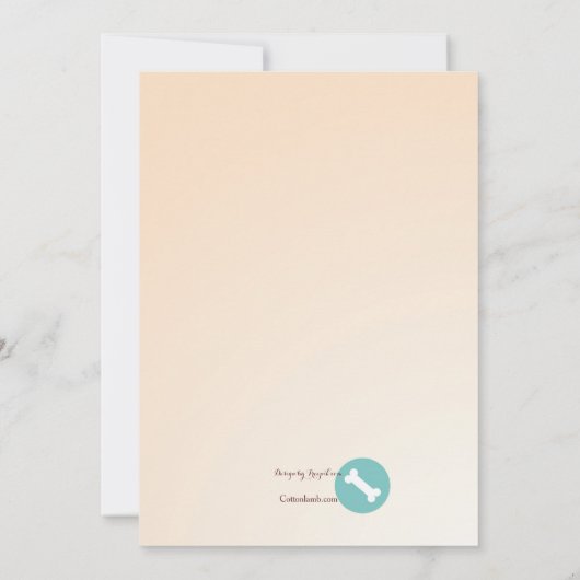 Dog Daze Adoption Uitnodiging (Achterkant)