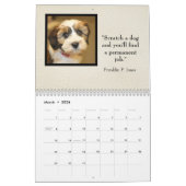 Dog Daze maandelijkse Canine Foto's & quotes Kalender (Mar 2026)