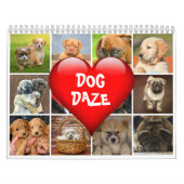 Dog Daze maandelijkse Canine Foto's & quotes Kalender (Hoes)