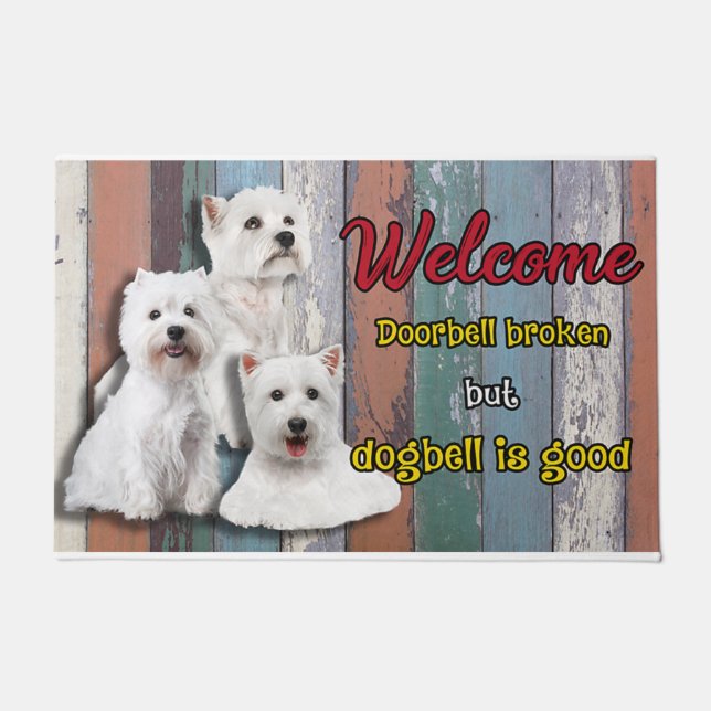 Dog Decorative Mat, Funny Dog Rug Deurmat (Voorkant)