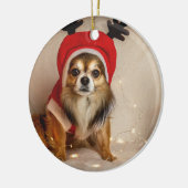 Dog Deer Keramisch Ornament (Links)