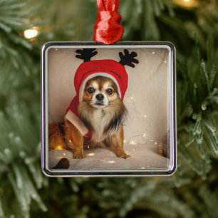 Dog Deer Metalen Ornament