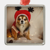 Dog Deer Metalen Ornament (Voorkant)