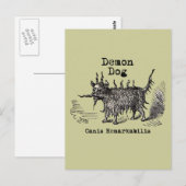 Dog Demon  Funny Cute Briefkaart (Voorkant / Achterkant)