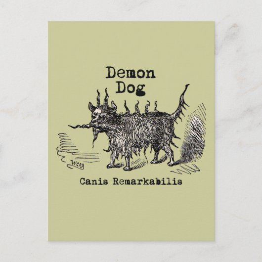 Dog Demon  Funny Cute Briefkaart (Voorkant)