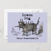 Dog Demon  Funny Cute Briefkaart (Voorkant / Achterkant)