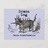 Dog Demon  Funny Cute Briefkaart (Voorkant)