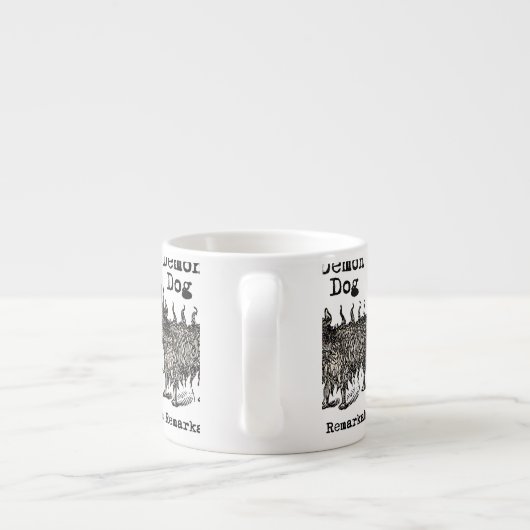 Dog Demon  Funny Cute Espresso Kop (Achterkant)