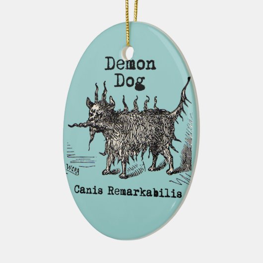 Dog Demon  Funny Cute Keramisch Ornament (Links)