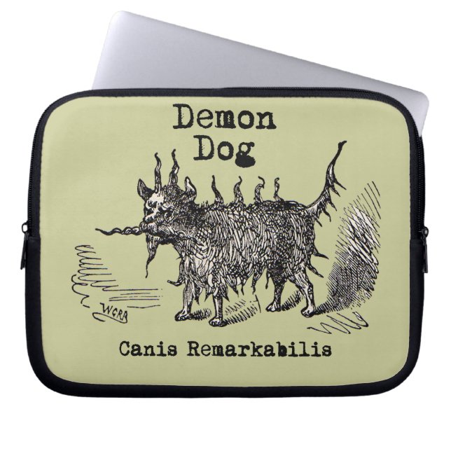 Dog Demon  Funny Cute Laptop Sleeve (Voorkant)