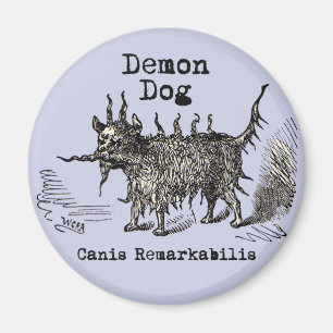 Dog Demon  Funny Cute Magneet