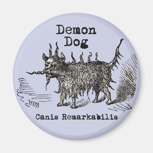 Dog Demon  Funny Cute Magneet (Voorkant)