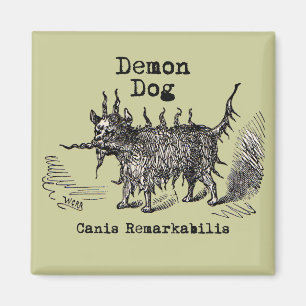 Dog Demon  Funny Cute Magneet