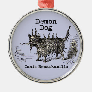 Dog Demon  Funny Cute Metalen Ornament