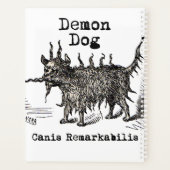Dog Demon Funny Cute Planner (Achterkant)