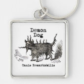 Dog Demon  Funny Cute Sleutelhanger (Voorkant)
