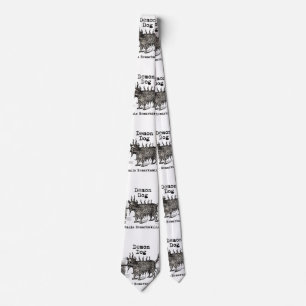 Dog Demon  Funny Cute Stropdas