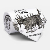 Dog Demon  Funny Cute Stropdas (Opgerold)