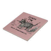 Dog Demon  Funny Cute Tegeltje (Zijkant)