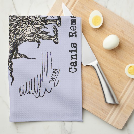 Dog Demon  Funny Cute Theedoek (Quarter Fold)