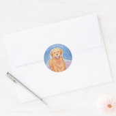 Dog Denking of You sticker (Envelop)