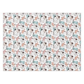 Dog Designer Tablecloth - Dog Birthday Party Gift Tafelkleed (Voorkant (Horizontaal))