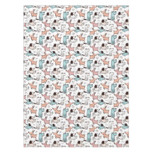 Dog Designer Tablecloth - Dog Birthday Party Gift