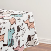 Dog Designer Tablecloth - Dog Birthday Party Gift Tafelkleed (Voorbeeld)
