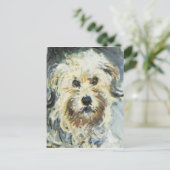 Dog Detail van Claude Monet Painting Briefkaart (Staand voorkant)