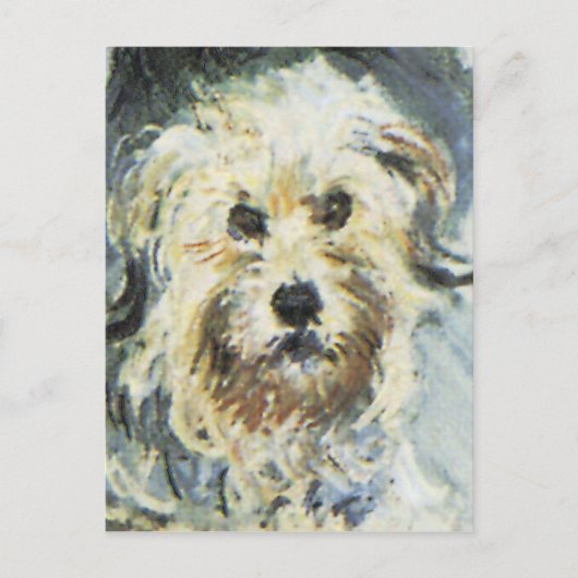 Dog Detail van Claude Monet Painting Briefkaart (Voorkant)