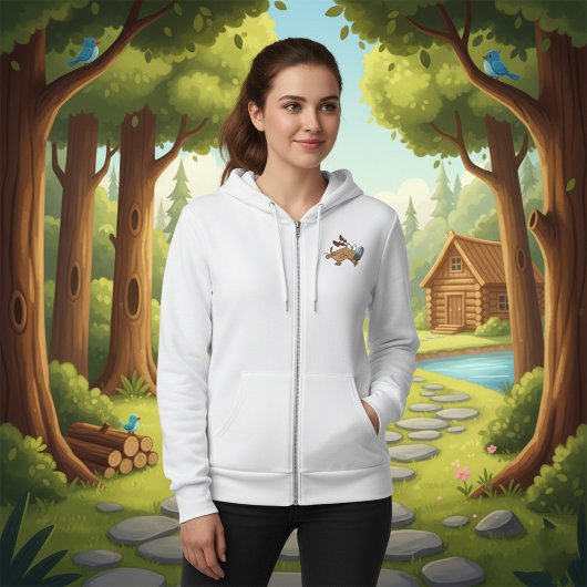 Dog Detective with Magnifying Glass Hoodie