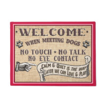 Dog Deurklep - Geen aanraking zonder praatje