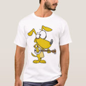 Dog die een Banjo T-Shirt speelt (Voorkant)