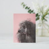 Dog die weg kijkt briefkaart (Staand voorkant)