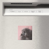 Dog die weg kijkt magneet (Insitu (Vaatwasser))